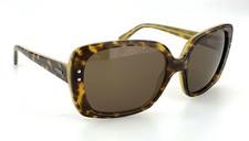 Fossil Sunglasses Amber Square Butterfly Oversized Tortoise Vintage