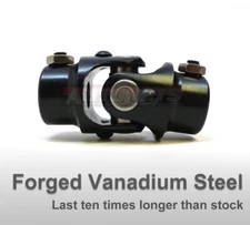 Universal Steering Shaft U-Joint 3/4"DD x 9/16"-26 Spline Single Forged Steel GM