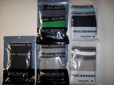 Roca Wear Boys Underwear Underpants 2 Boxer Briefs   XS, S, M, L, XL NIP