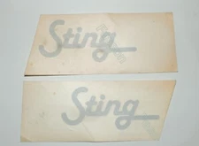 FIAT UNO STING / SILVER EXTERIOR STICKERS KIT / SILVER SIDE STICKERS SET