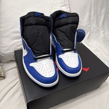 2017 Nike Air Jordan Retro 1 OG High Game Royal Blue Size 11 555088 403 New