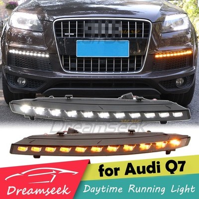 2 Farbe LED DRL TFL Tagfahrlicht für Audi Q7 2010 2011 12-2015 Nebelscheinwerfer