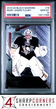 2014 UPPER DECK BLACK DIAMOND #19 MARC-ANDRE FLEURY POP 2 PSA 10