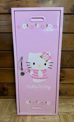 Vintage Hello Kitty 2003  24 x10 X 7  Very Cute Pink Metal Locker No Key