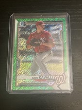 2021 Bowman Chrome - Prospects Cade Cavalli #BCP-250 Green Shimmer Refractor /99