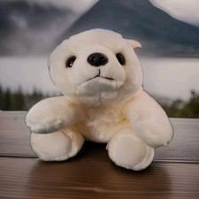 Ty Beanie Baby White Plush Bear Stuffed Animal Soft Toy Cute White Bear 