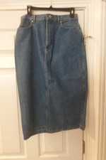 Vintage Polo Ralph Lauren Womens Denim Maxi Skirt 10 USA