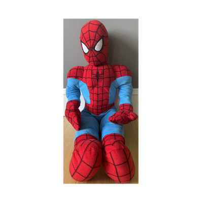 Marvel Spider-Man Plush Pillow Buddy 24in Jay Franco Red Blue Stuffed