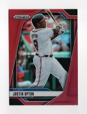 2025 Panini Prizm Justin Upton #115 Red Prizm /299
