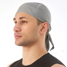Mens Cap Hat Doo Rag Biker Head Wrap Headwear...