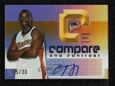 2005 NBA Reflections Compare and Contrast 15/30 Chris Taft Andrew Bogut Auto nd3