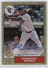 2022 Update 1987 Topps Chrome Silver Pack Series Mojo Gabriel Arias Auto 19ed
