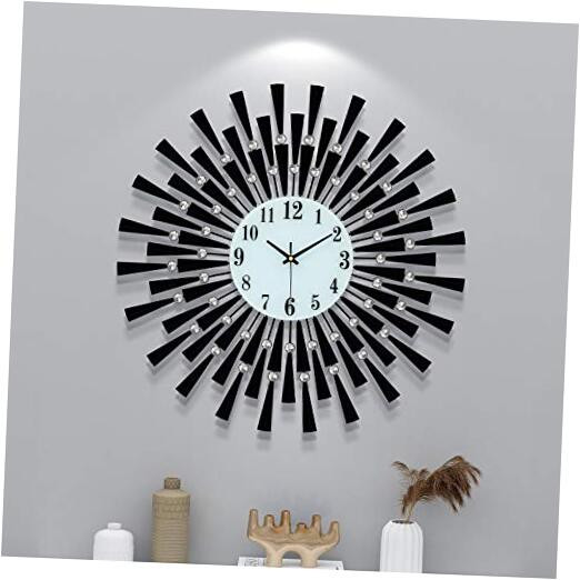 Large Wall Clocks for Living Room Decor Modern Big Silent Wall Clocks Battery