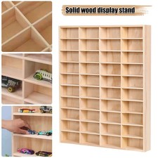 Wooden 1/64 Scale Toy Car Hot Diecast Wheels Matchbox Display Case Storage Gift