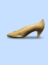 Moda España Gold Pointed-Toe Pumps with Crys...