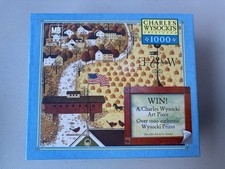 Charles Wysocki Apple Seeds Woods 1000 PC Puzzle Milton Bradley VINTAGE 2005 NEW