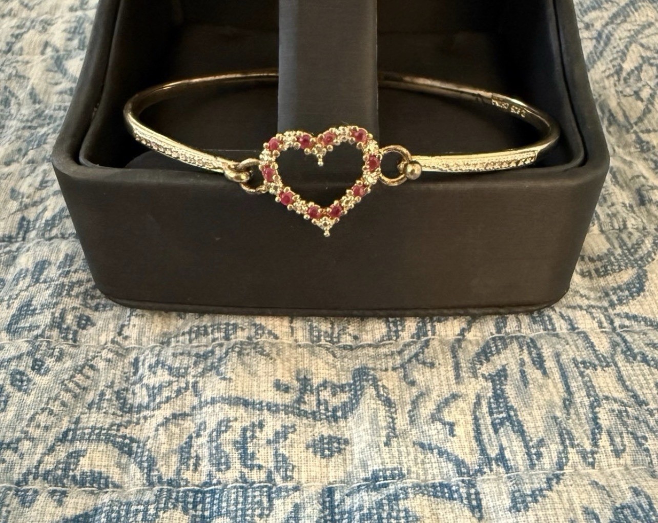 ROSS SIMONS VALENTINES RUBY DIAMOND BANGLE BRACEL… - image 10