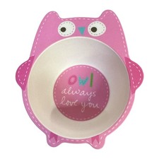 Owl Shaped Kids Bowl 6" x 5" x 2"
