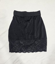Victoria  s Secret Second Skin Slip Skirt Shapewear Underpants Size L Black