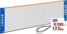 10 ft Mini Portable Soccer Tennis Net  Pickleball Net for Driveway Backyard.