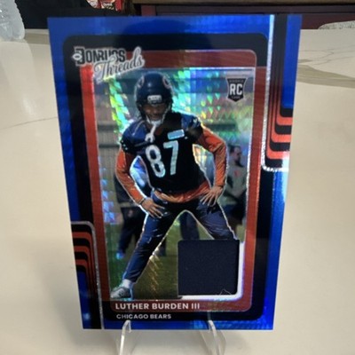 Panini Donruss  Luther Burden III Chicago Bears  #DTBH-LBN Threads Blue Hyper RC