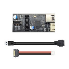 USB3.2 GEN1 to Dual 19PIN Expansion Card USB Type-A to 19Pin  Type-E Adapter F