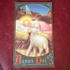 Vintage Catholic Holy Card - Jesus The Lamb Of God - Nealis