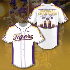 YC LSU Tigers Baseball Baseball Jersey