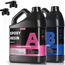 2 Gallon Crystal Clear Epoxy Resin Kit - Not-Yellowing No-Bubble, Self Leveling
