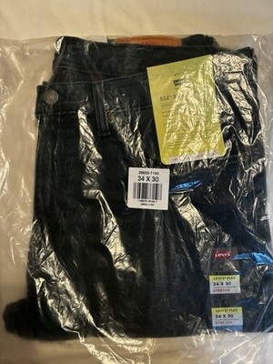 Levis 512 Slim Taper Jeans Blue mens size 34W x 30L Brand New Sealed