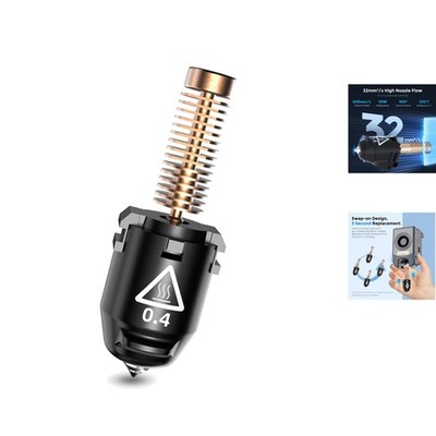 High Performance 0.4mm Nozzle - Adventurer 5M with Quick-Release & Fast-Heat