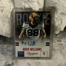 Panini 2015 Prestige Maxx Williams Ravens Rookie Autograph Card #268. rookie card picture