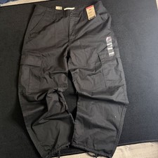 Levis 94 Baggy Cargo Pants Mens 32x30 Black NWT Loose Fit Utility