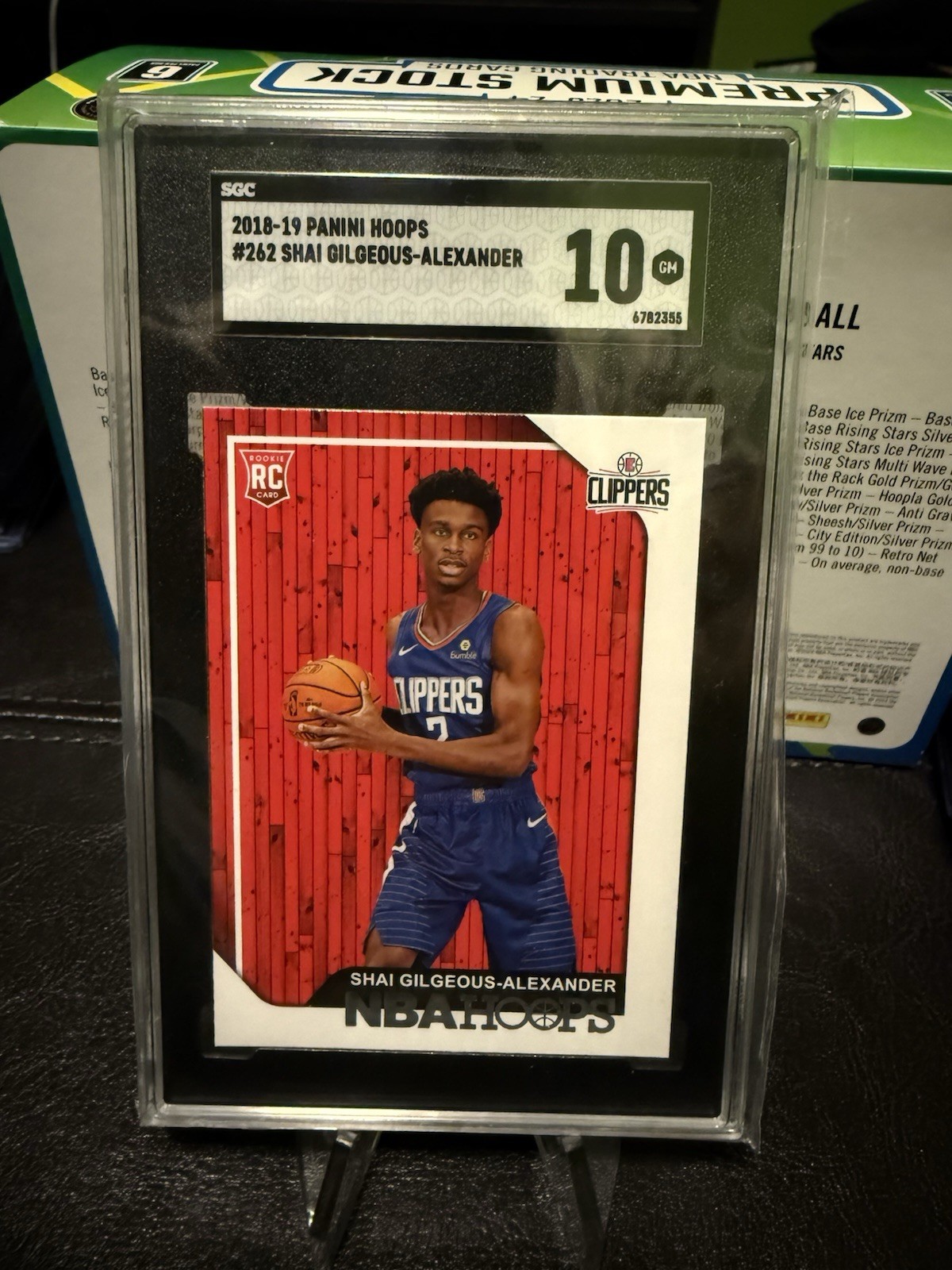2018 Panini NBA Hoops Shai Gilgeous-Alexander Rookie #262 RC (SGC Gem Mint 10)