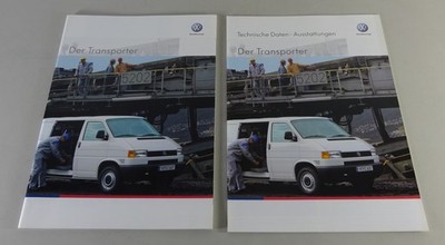 Brochure VW Bus T4 Transporter + Technical Data As Of 08/2001