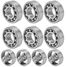 Open Bearing Ball Bearing Bore Diameter 0.4"-3" OD 1.2"-6.4" Thick 0.36"-1.48"