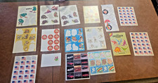 Lot of Vintage 1980's stickers- many are partial sheets- different subjects
