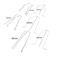 6x Clip a Molla per Lampadina Faro Auto Ferma Lampadina Clip a Molla