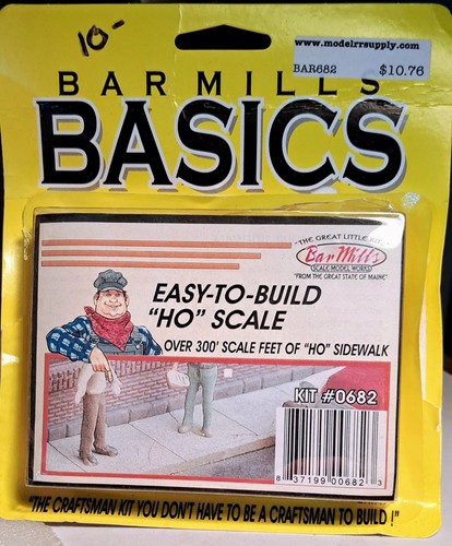 HO - Molinos de barras 0682 - Kit de acera HO a escala 300 pies - Nuevo en paquete | Zustand: New