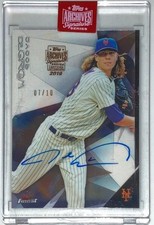2019 Topps Archives Jacob Degrom Autograph Signature Series 7/10 2015 Finest