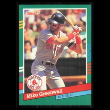 Mike Greenwell #553 1991 Donruss Boston Red Sox Baseball Card MLB NM