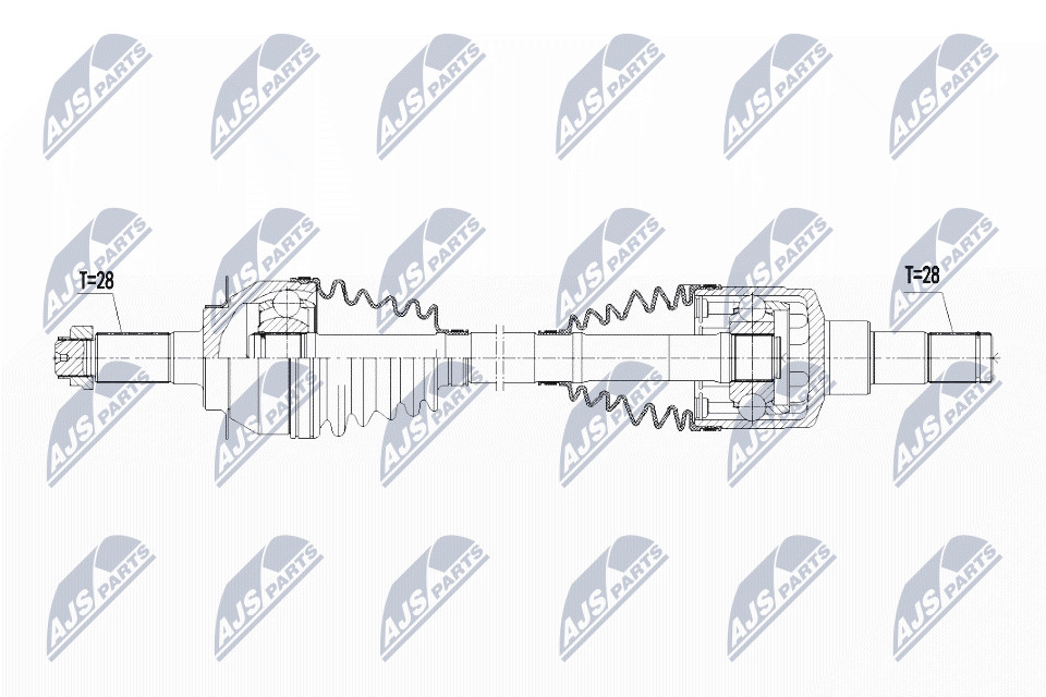 N.T.Y. NPW-SU-019.NTY Drive Shaft for FIAT,SUZUKI