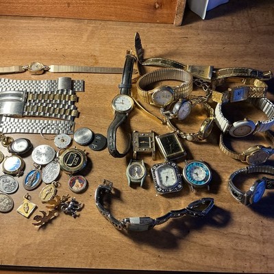 A Lot Of Over 40 1970S To Now Vintage Watches, Charms Luxury Brands, Etc.