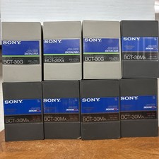 8-PACK MIXED LOT Sony BCT-90MLA Cassettes with One BCT-30MLA -BCT-30G