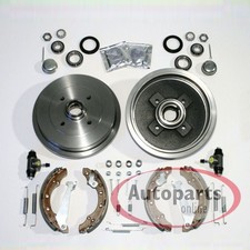 Bremstrommeln Ø 200 mm + Bremsbacken Set + Radlager hinten für Opel Ascona C