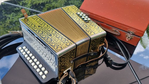 Hohner Pokerwork Melodeon in D/G - Picture 6 of 6