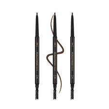 3Pcs Waterproof Eyebrow Pencil Dark Brown, Eye Brow Pencil Brn with Spoolie ...