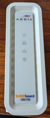 Arris SURFboard SB6190 DOCSIS 3.0 32x8 Cable modem, used, white