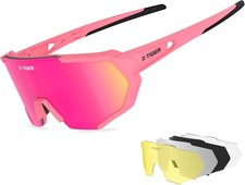 X-TIGER Fahrradbrille UV400 5 Wechselgl&auml;ser TR90 Rahmen