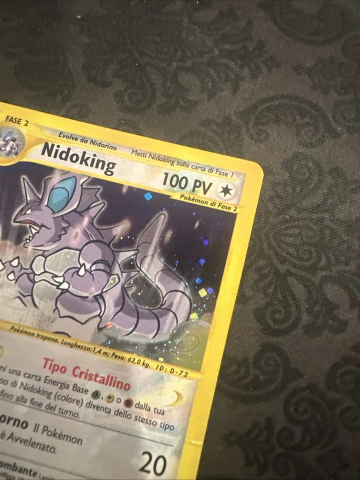 Nidoking - 150/147 - Pokemon Aquapolis Holo Crystal Card ITALIAN - Image 4 of 4